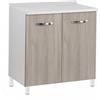 DEODATO Mobile base per cucina senza cassetti 80x50x94 cm olmo perla