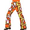 W WIDMANN MILANO Party Fashion - Pantaloni a zampa anni '70 da uomo