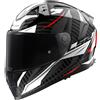 LS2 - Casco LS2 - Casco FF811 Vector II Carbon Savage Bianco / Rosso / Grigio