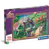 Clementoni - Puzzle per Bambini 104 Pezzi, 6+ Anni, Illustrazione Netflix Unicorn Academy, Idea Regalo, Made in Italy, 48,5x33,5 cm, 25098