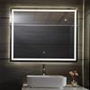 Aquamarin® Specchio Retroilluminato da Bagno - A++, Controllo Tattile, Controluce Bianca Fredda/Calda/Neutra, Antiappanamento, Dimensione a Scelta - Specchio LED Rettangolare, Parete (100 x 70 cm)