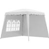 Outsunny Gazebo Pieghevole Giardino, Altezza Regolabile, Struttura Acciaio, Tessuto Oxford, 240x240x250 cm, Facile da Montare|Aosom