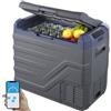 VEVOR Frigorifero per Auto, Frigo per Auto da 12 Volt, Congelatore Portatile a Zona Singola da 45 L con Luce Incorporata, 12/24V DC 100-240V AC Compressore per Esterno, Campeggio, Camper