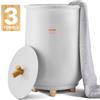 VEVOR Scaldasalviette Capienza da 20 Litri Luce LED, Scaldacoperte per Bagno, Spegnimento Automatico 20/40/60/90 minuti Impostazione Temperatura per SPA, Casa, Pavimento, Grigio