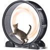 VEVOR Ruota per Esercizi per Gatti con Contapassi 1038 mm Tapis Roulant Nero