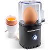 GOURMETmaxx Cuociuova per 1 uovo | Bollitore per uova con tagliauova nel misurino | Egg Cooker - 3 gradi di durezza per il tuo portauovo | Design cuociuova piccolo - parti lavabili in lavastoviglie