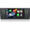 YZGWWIU Autoradio per Fiat Punto 2005-2009 Fiat Linea 2007-2011 Stereo Soporta Wireless CarPlay Android Auto 6.1 Pollici Schermo