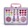 MARTINELIA - Cofanetto trucco per bambini + valigetta - Set bellezza ragazza: 9 ombretti, 9 lucidalabbra, 2 rossetti per labbra, 2 vernici, 2 blush - Regalo per ragazza dai 3 anni