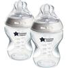Tommee Tippee Biberon anti-colica Natural Start 260 ml, con tettarella simile al seno materno, valvola anti-colica, autosterilizzante, 2 pezzi