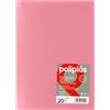 Grafoplás Grafoplas I Cartella con buste in plastica I 20 buste trasparenti I formato foglio rosa I Serie Poliple Opaco I Made in Spagna I Coperchi Flessibili I Grande Capacità di Immagazzinaggio