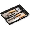 Kesper | Portaposate - Inserto portaposate per cassetto, materiale: plastica (PP), dimensioni: 32,5 x 23 x 4,5 cm, colore: Grigio | 30093
