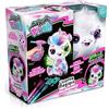 Canal Toys - Airbrush Plush - Colora Il Tuo Unicorno di Peluche Che Si Illumina al Buio - Kit per dipingere con aerografo Automatico, pennarelli Lavabili, Adesivi e Stencil Adesivi - OFG273