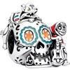 PHCLASY Ciondoli Skull Charm Bead Halloween Pendente Compatibile Europei Bracciale Collane da Donna