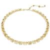 Swarovski Millenia Collana, con Cristalli, Taglio Ottagonale, Montatura a Castone, Design All-Around, Chiusura a Moschettone con Extender, Placcatura in Tonalità Oro, 39-44,7 cm, 0,8 cm