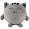 I-TOTAL® - Cuscino Morbido squishy in memory foam 14 cm diametro, squishy pillow ideale come regalo (GREY CAT)