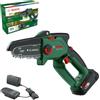 Bosch Mini Motosega a batteria EasyChain 18V-15-7 (per il taglio del legno; 18 Volt System; velocità catena: 6,95 m/s; con batteria da 2,5 Ah e caricabatteria)