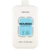 Kemon - Nourish Shampoo Nutriente 1000ml | Per Capelli Sfibrati, Secchi, Crespi E Ruvidi Al Tatto, A Base Di Burro Di Karitè, Deterge Delicatamente Lasciando i Capelli Soffici E Idratati