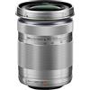 OM SYSTEM Olympus M.Zuiko Digital 40-150mm F4.0-5.6 R Argento per Micro Quattro Terzi System Camera, Obiettivo Zoom 3.75x, Design Portatile