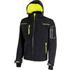 U-POWER DON'T WORRY... BE HAPPY! U-Power SPACE, Giacca Softshell, con Cappuccio Staccabile, Tasche Ampie, Full Zip, Antivento, Impermeabile, Tessuto Resistente, Confortevole (BLACK CARBON - M)