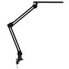Alco Albert 962-11 - Lampada da scrivania/postazioni di Lavoro a LED con Morsetto da Tavolo e Pratico Doppio Braccio, Nero, Interruttore on/off, 20 LED, plastica, 7 Watt, Circa 62 x 4,5 x 50 cm