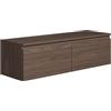 Selsey Bemmi - Tavola sospesa 28,4 x 100 x 31,8 cm, minimalista TV Lowboard, noce Wisconsin, truciolato di alta qualità con bordi in ABS, due scomparti a battente, rivestito in melamina, ideale per il