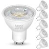Flaspar GU10 Lampadas bianca calda a LED, Lampade LED Spot Lampada bianca calda 5W 3000K 500 Lumens sostituita 50W, Prodottore di angolo di radiazione a 36°, non dimmabile, 6 pezzi