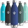 Motswedi Borraccia Termica 1 litro, Senza BPA, Bottiglia Termica, 18/8 Acciaio Inox, Bottiglia Acqua, Doppia Parete, Borracce Termiche, per Palestra, Scuola, Sport, Ufficio, Yoga, Blu Scuro