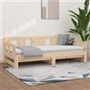 Tidyard Divano Letto Moderno in Legno Mssello di Pino, 2X(80/90x190/200) cm, 2 Posti, Salvaspazio, con Doghe