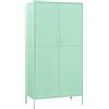 Tidyard Armadio Menta,Armadio per Abiti in Acciaio,Armadi Metallici,Guardaroba Metallo,Guardaroba spogliatoio in Metallo,Armadio Portascope 90x50x180 cm