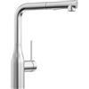 CECIPA Rubinetto Lavello Cucina con Doccetta a 2 Tipi di Getto, Miscelatore Cucina con Doccetta Estraibile di 40CM, Rubinetti Acciaio Inox con Bocca Girevole 360°(Spazzolato)