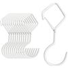 MOGADEE 10 fibbie di sicurezza S bianche | Gancio con fusibile, gancio per appendiabiti cucina, officina, bagno, giardino, camera da letto, esterno