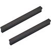 ANSIEDIO 2pz Maniglie per Mobili da Cucina Nero Opaco Maniglie per Cassetti in Alluminio Maniglia per Armadio Moderni con Viti Interasse 128mm