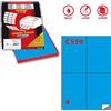 MARKIN Etichetta adesiva C/519 blu 100fg A4 105x148,5mm (4et/fg) Markin
