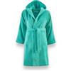 Bassetti Accappatoio Bambini spugna 100% cotone con cappuccio tasche e cintura grammatura 360gr (10/12 Anni, 1-Giada)