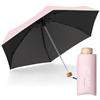 Le Monde du Parapluie Ombrello pieghevole da donna a 5 strati, ultra leggero e compatto, da viaggio, tasca, antivento, protezione UV UPF 50+, protezione UV e UV, colore: rosa