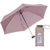 Le Monde du Parapluie Mini ombrello pieghevole a 5 persiane, protezione UV UPF 50+, protezione UV UV, leggero e compatto, formato viaggio, tasca, borsa antivento e manico in legno con rivestimento in