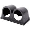 LKRXW 52mm Supporto Strumentazione Auto Copriferro Strumenti a Doppio Foro | Portacialde Calibro Cruscotto Porta Manometro Coppetta Portastrumenti Pod Due Fori Carbonio