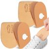 Sulpo 2 paia di solette con rialzo per tallone per scarpe da uomo e da donna, Beige altezza 20 mm, numero 36-40