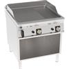 Fry Top a GAS _ 1/3 rigata - 2/3 Liscia _ su vano aperto freestanding. Dim.cm. 80x90x90H. - Potenza termica 16 Kw.