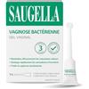 Saugella - Vaginosi batterica Triplice effetto - Gel - Trattamento Vaginosi batterica - Neutralizza i cattivi odori - Allevia il disagio vaginale - 7 tubi applicatori