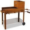 Clementi Forni Barbecue a carbone e a legna Clementi Flipper griglia 45x50 cm