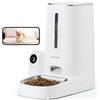 FUKUMARU Distributore Automatico Cibo Gatti con Telecamera HD 1080P, 4L, Mangiatoia per Cani con Video e Visione Notturna,Controllo tramite APP WiFi 5G e 2.4G,Audio Bidirezionale,Sensore Cibo Basso.