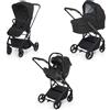 Trio Foppapedretti TicToc Ebony Rek I-Size Con Borsa E Coprigambe