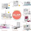 Lettino Trasformabile Azzurra Design Glam Stelle Uno X 9 Bianco Grigio