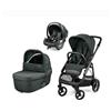 Trio Peg Perego Veloce Brio Con Sedia Auto Lounge e Borsa Inclusa Metal