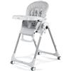 Seggiolone Peg Perego Prima Pappa Follow Me Linear Grey