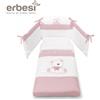 Completo Piumone Erbesi Tato Bianco Rosa