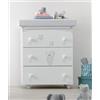 Cassettiera Fasciatoio Azzurra Design Contact Art Bianco