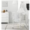 Culla Azzurra Design Funky Bianca Decoro Bianco