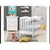 Lettino Azzurra Design Baby Dream Bianco + Materasso e cuscino